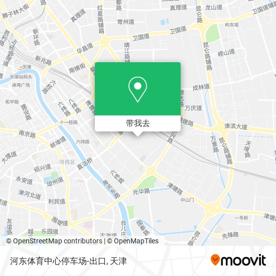 河东体育中心停车场-出口地图