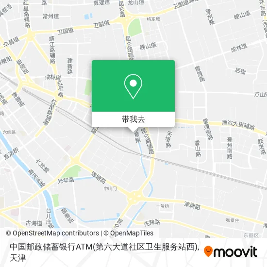 中国邮政储蓄银行ATM(第六大道社区卫生服务站西)地图