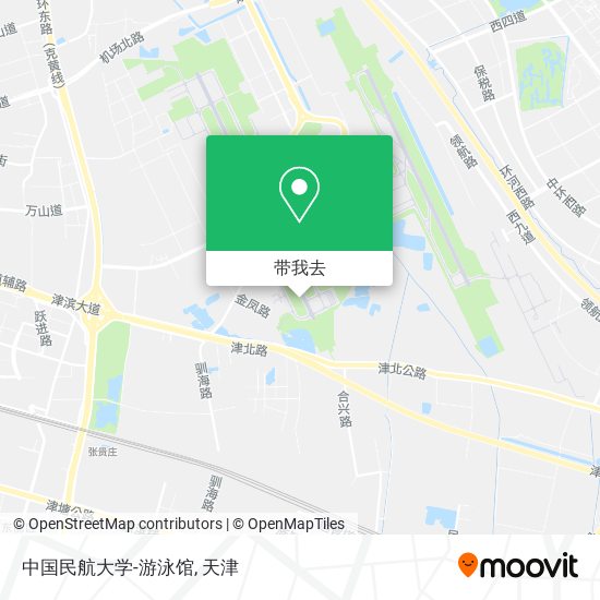 中国民航大学-游泳馆地图
