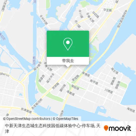 中新天津生态城生态科技园低碳体验中心-停车场地图