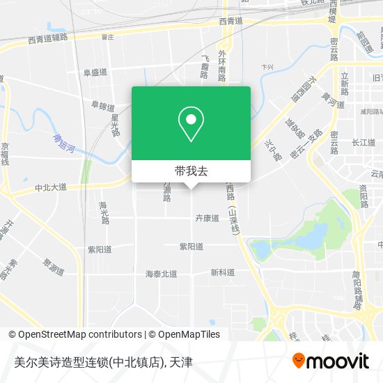 美尔美诗造型连锁(中北镇店)地图