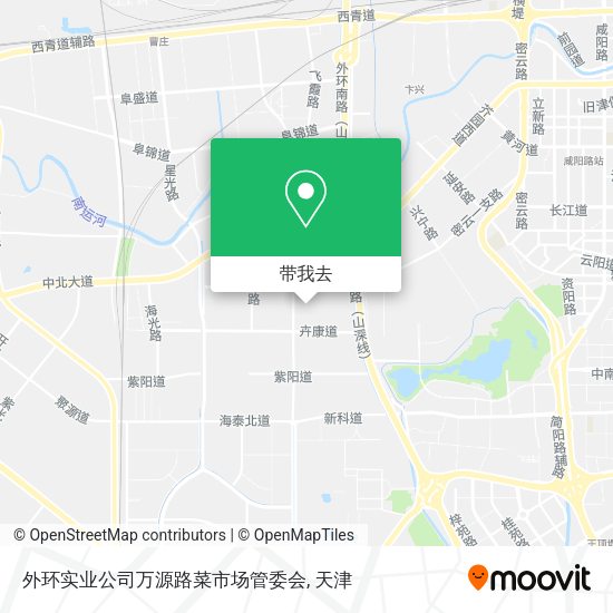 外环实业公司万源路菜市场管委会地图