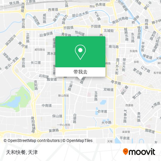 天和快餐地图