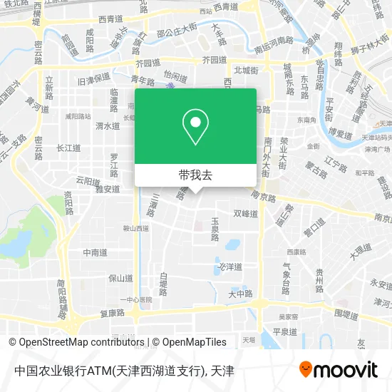 中国农业银行ATM(天津西湖道支行)地图