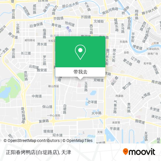 正阳春烤鸭店(白堤路店)地图