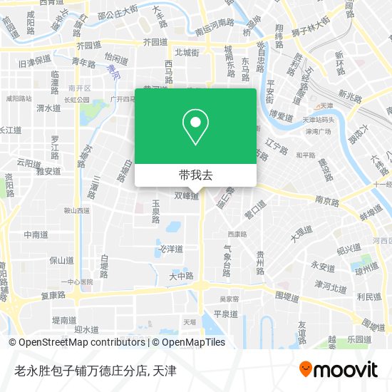 老永胜包子铺万德庄分店地图