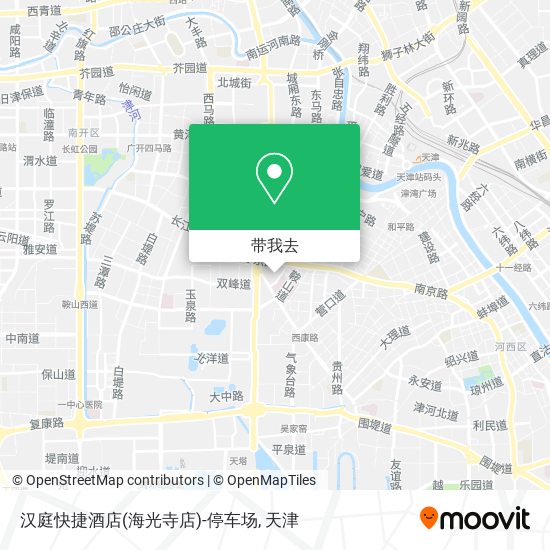 汉庭快捷酒店(海光寺店)-停车场地图