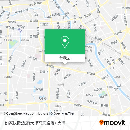 如家快捷酒店(天津南京路店)地图