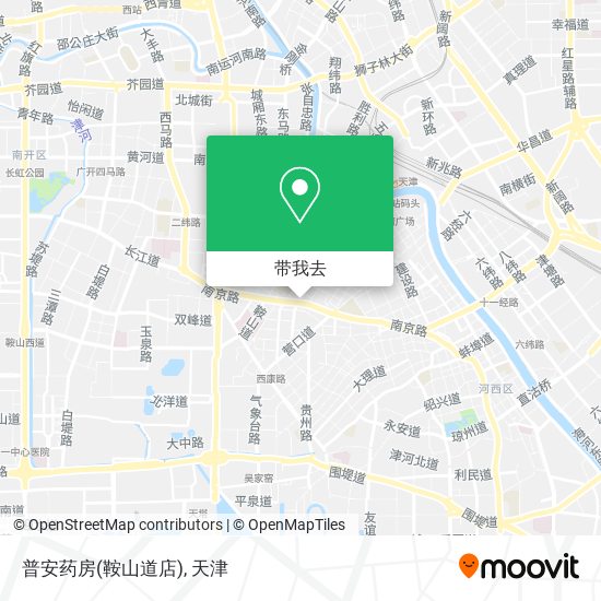 普安药房(鞍山道店)地图