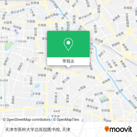 天津市医科大学总医院图书馆地图