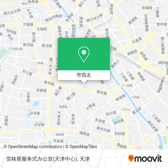 雷格斯服务式办公室(天津中心)地图