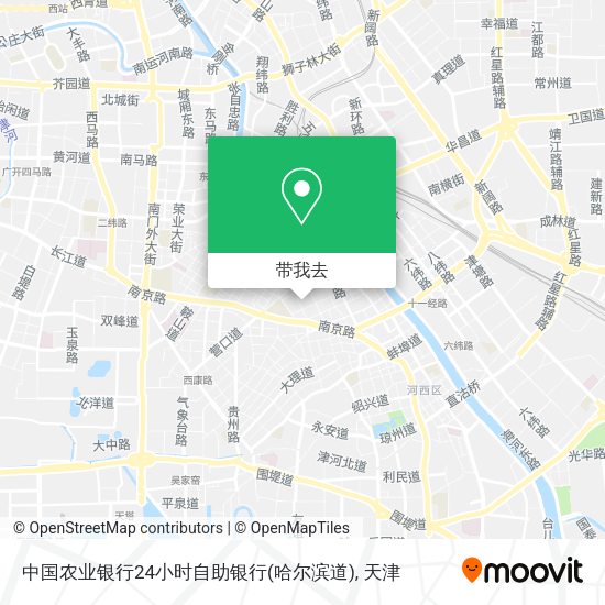 中国农业银行24小时自助银行(哈尔滨道)地图