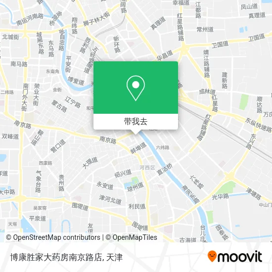 博康胜家大药房南京路店地图