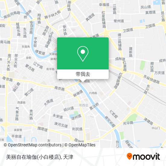 美丽自在瑜伽(小白楼店)地图