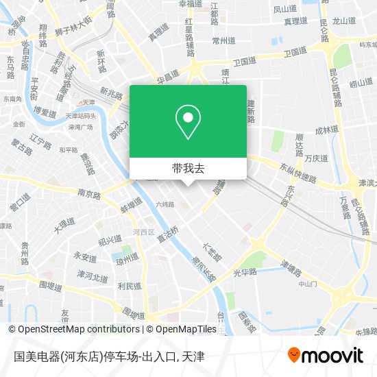 国美电器(河东店)停车场-出入口地图