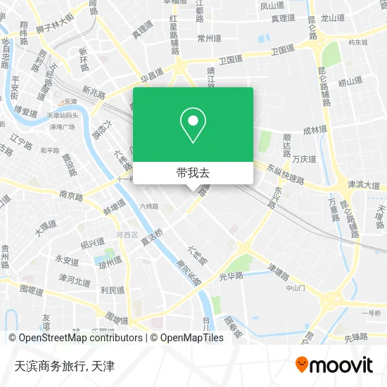 天滨商务旅行地图