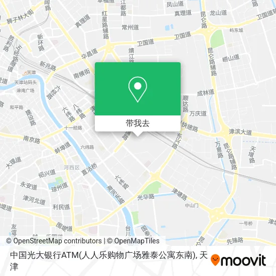 中国光大银行ATM(人人乐购物广场雅泰公寓东南)地图