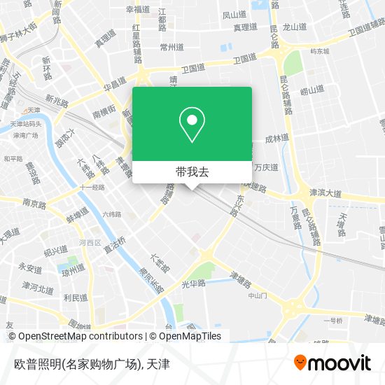 欧普照明(名家购物广场)地图