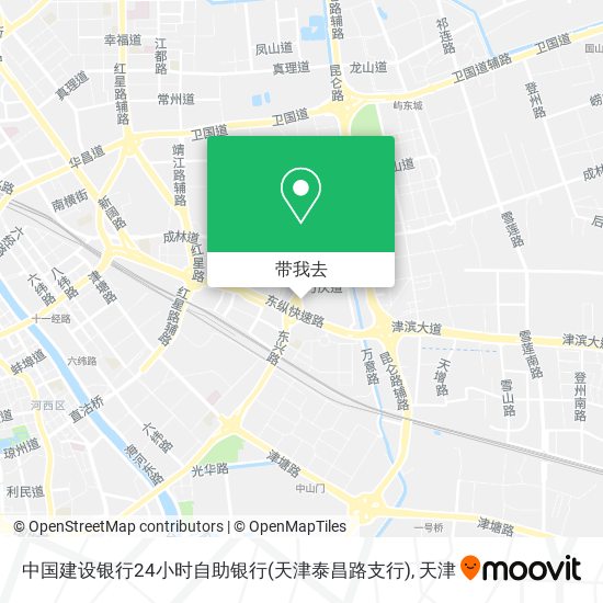 中国建设银行24小时自助银行(天津泰昌路支行)地图