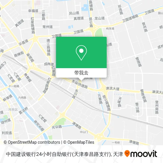 中国建设银行24小时自助银行(天津泰昌路支行)地图