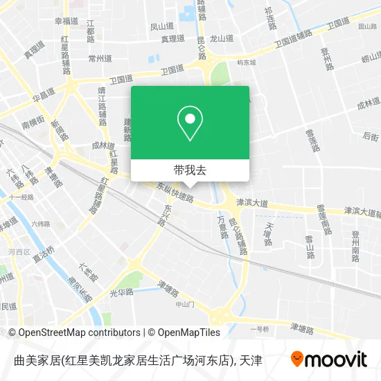 曲美家居(红星美凯龙家居生活广场河东店)地图