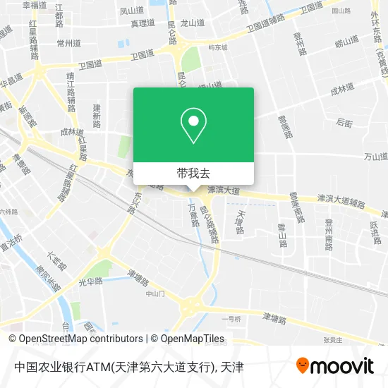 中国农业银行ATM(天津第六大道支行)地图