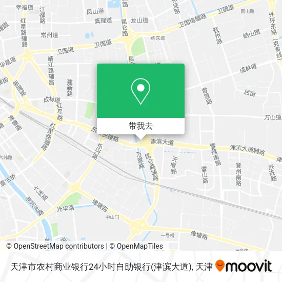 天津市农村商业银行24小时自助银行(津滨大道)地图