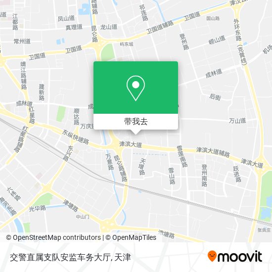 交警直属支队安监车务大厅地图