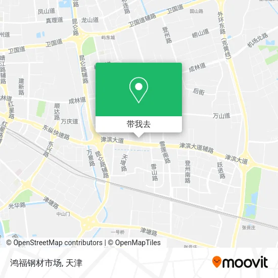 鸿福钢材市场地图