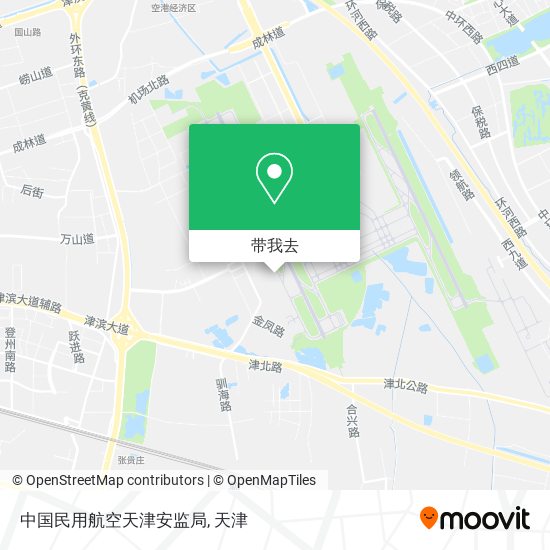 中国民用航空天津安监局地图