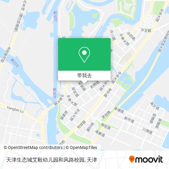 天津生态城艾毅幼儿园和风路校园地图