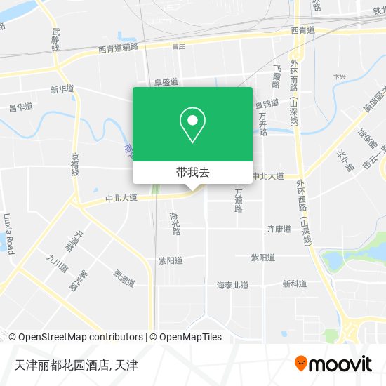 天津丽都花园酒店地图