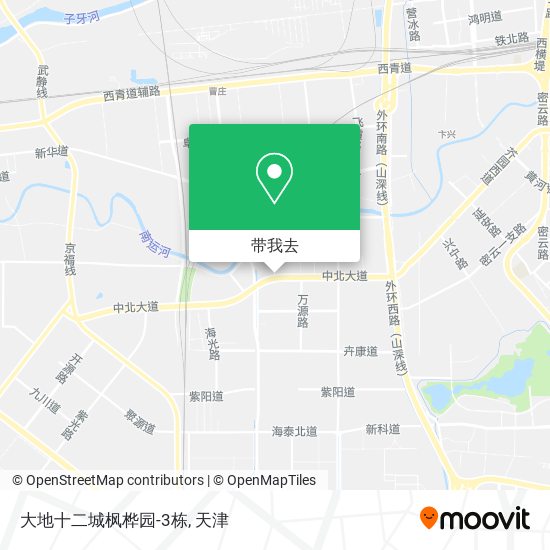 大地十二城枫桦园-3栋地图