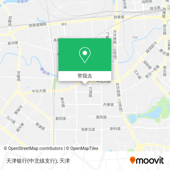 天津银行(中北镇支行)地图