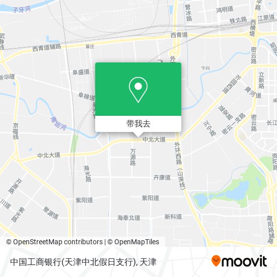 中国工商银行(天津中北假日支行)地图