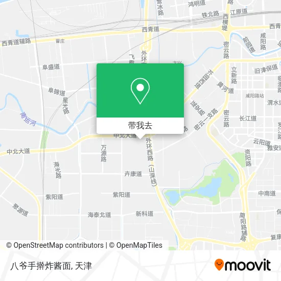 八爷手擀炸酱面地图