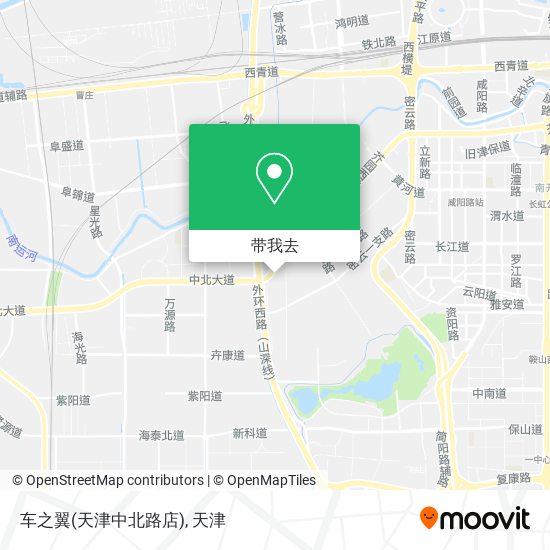 车之翼(天津中北路店)地图