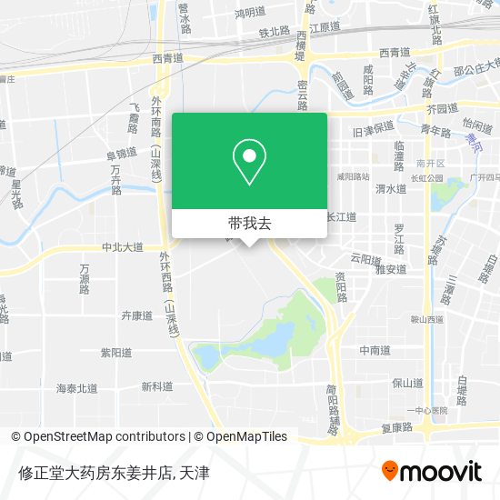 修正堂大药房东姜井店地图