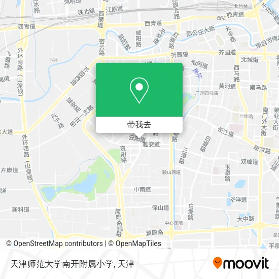 天津师范大学南开附属小学地图
