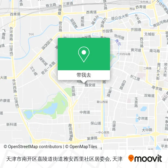 天津市南开区嘉陵道街道雅安西里社区居委会地图
