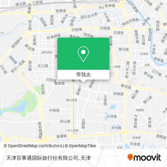 天津百事通国际旅行社有限公司地图