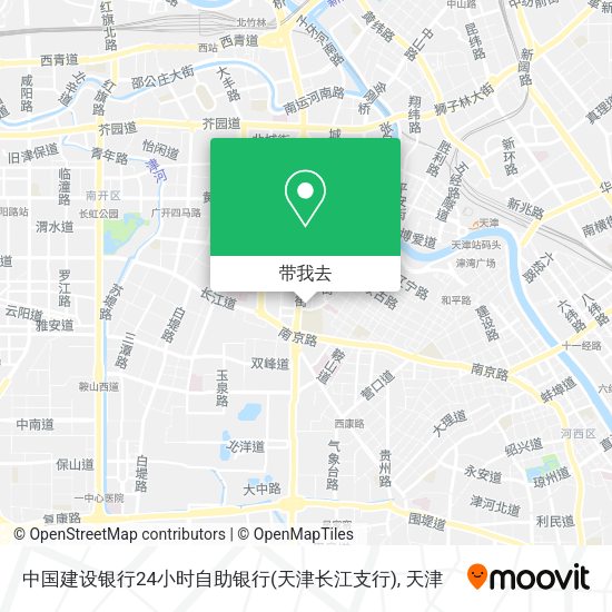 中国建设银行24小时自助银行(天津长江支行)地图