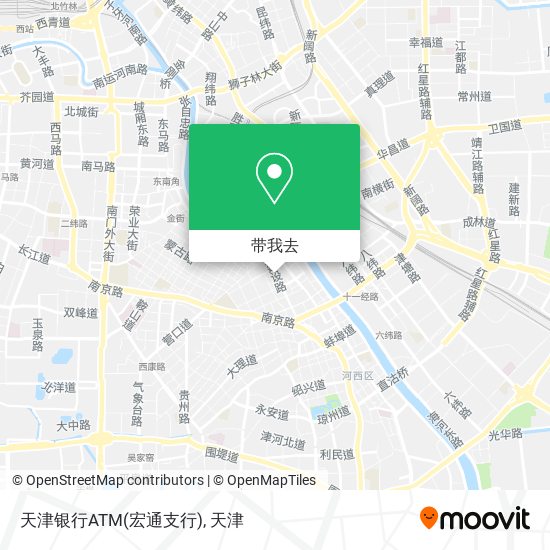 天津银行ATM(宏通支行)地图