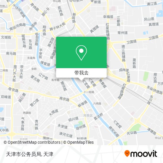 天津市公务员局地图