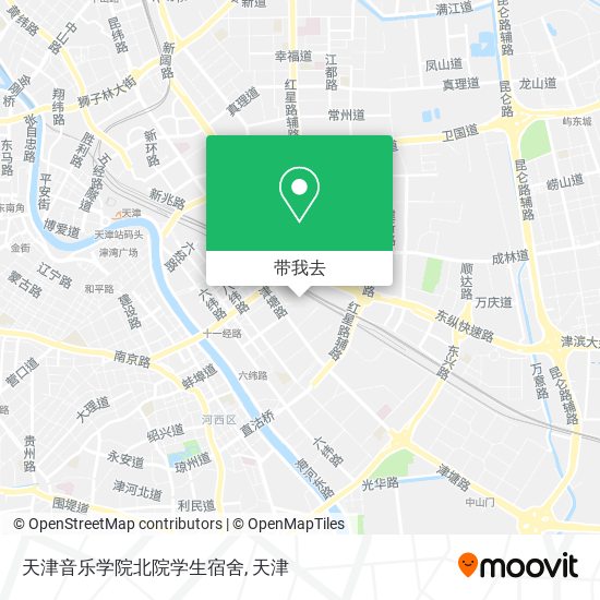 天津音乐学院北院学生宿舍地图