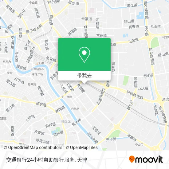 交通银行24小时自助银行服务地图
