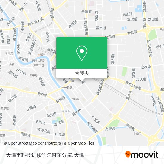 天津市科技进修学院河东分院地图