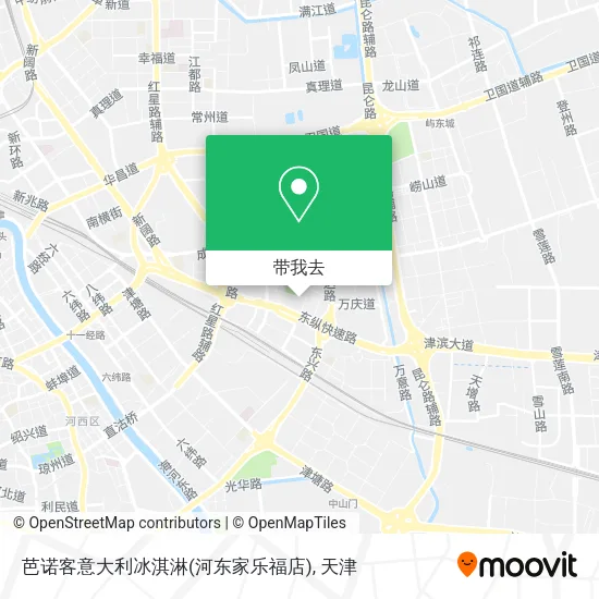 芭诺客意大利冰淇淋(河东家乐福店)地图