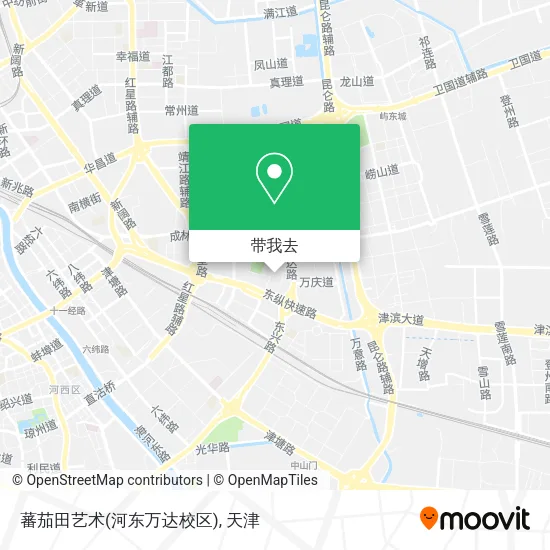 蕃茄田艺术(河东万达校区)地图