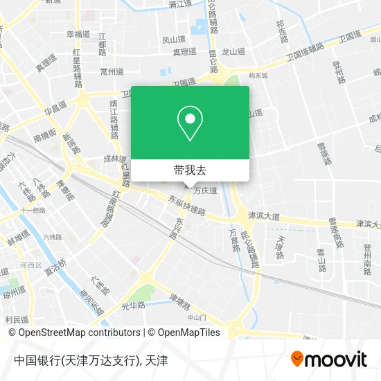 中国银行(天津万达支行)地图